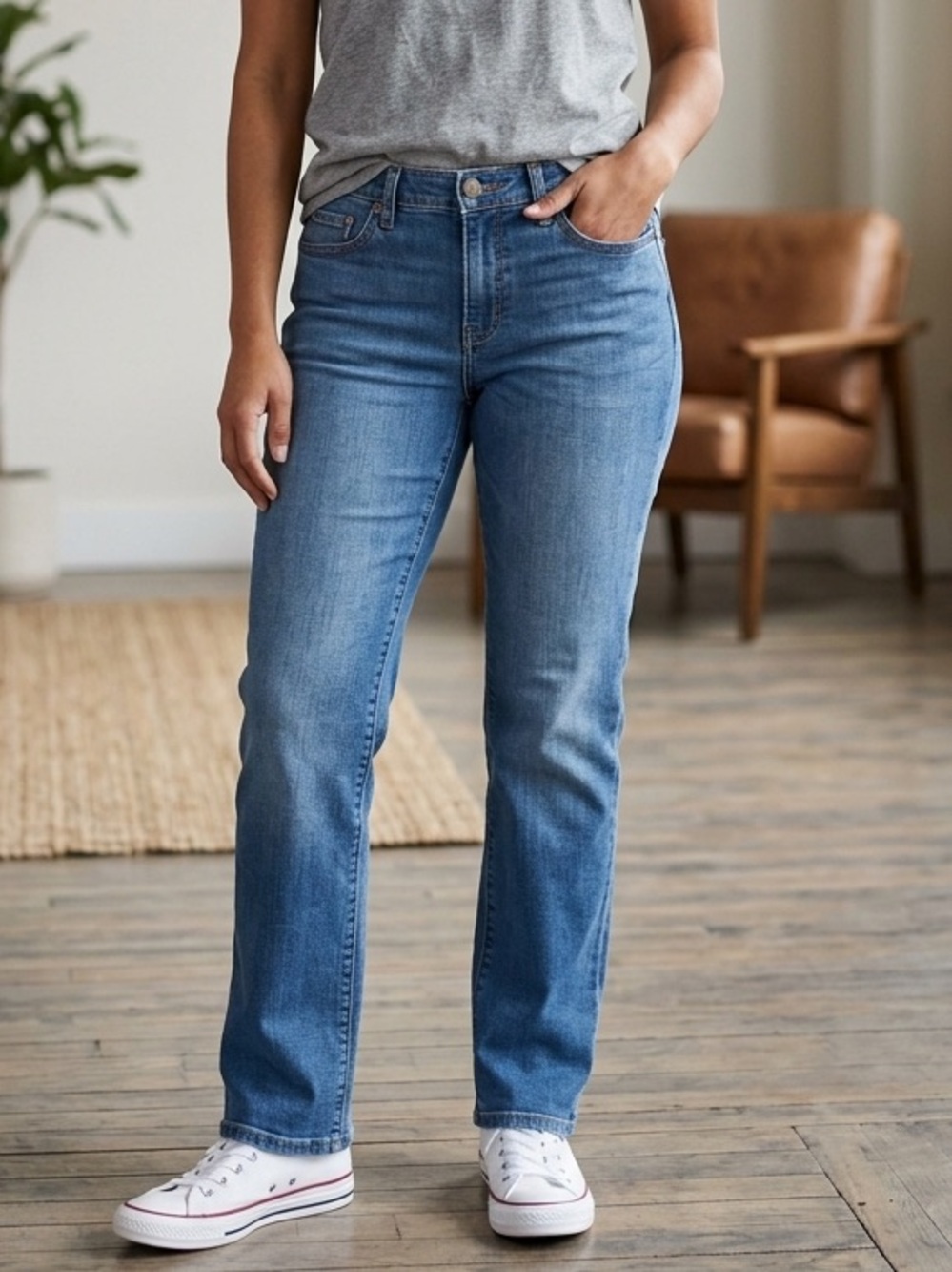Lucky Brand Sweet Mid Rise Straight Jeans